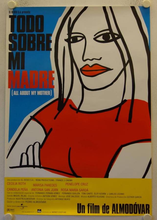 All about my Mother - Todo sobre me mi madre original release spanish movie poster